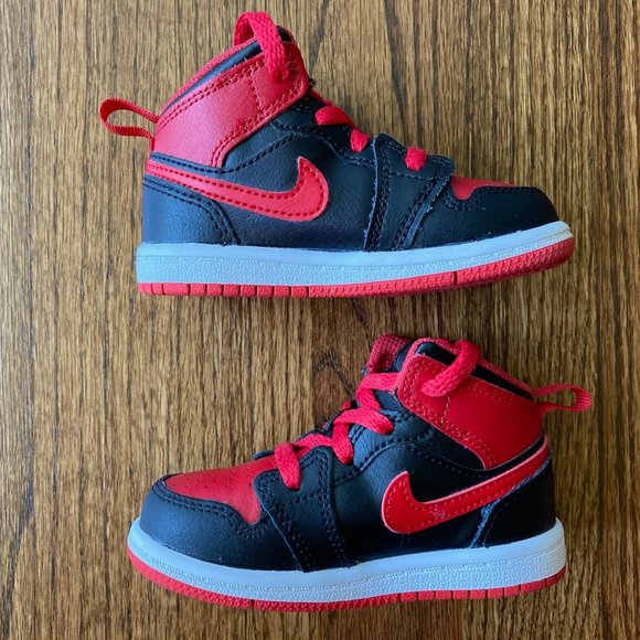 Jordan 1 Mid Toddler Shoes - Size 6c - Picture 5 of 7